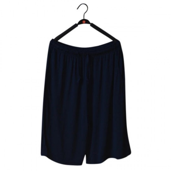 Men Casual Home Comfort Breathable Loose Elastic Big Size Knee Length Sleepwear Lounge Shorts