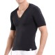 Men Modal Well-absorbent Basic T Shirt V-neck Side Pocket Sleepwear Undershirt