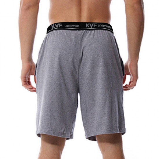 Mens Cotton Breathable Comfy Casual Loose Pajamas Shorts Home Sleepwear