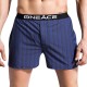 Mens Vertical Striped Printing Arrow Shorts Casual Home Bamboo Fiber Breathable Wicking Boxers