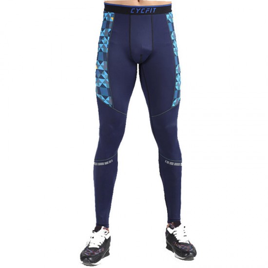 Fashion Quick Drying Breathable Training Running Sports Skinny Tights Bottoms Pants for Men