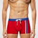 Hit Color Drawstring Quickly Dry Beach Shorts Boxers Trunks For Men