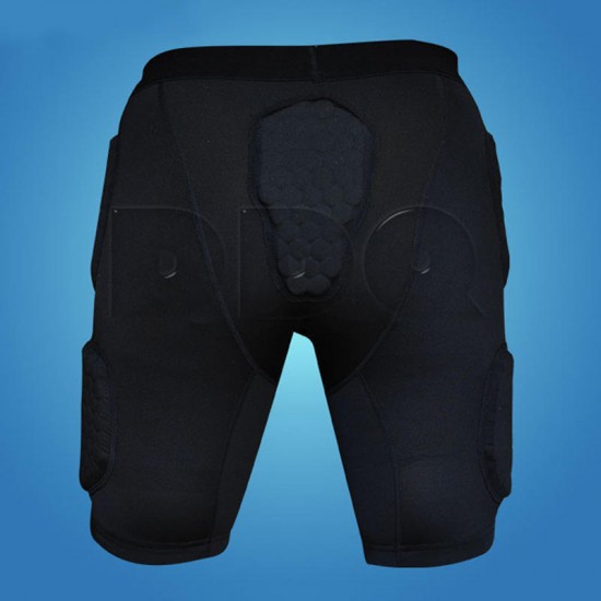 Mens Honeycomb Anti-collision Sports Gym Training Quick-drying Elastic Skinny Shorts