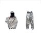 2pcs Hot Sweat Lose Weight Gym Sportswear Men's Training Fitness Exercise Sports Hooded Suit