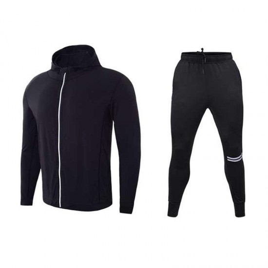 Men Sportswear Running Tracksuit Zipper Coat And Pants Gym Traning Fitness jogging Suit