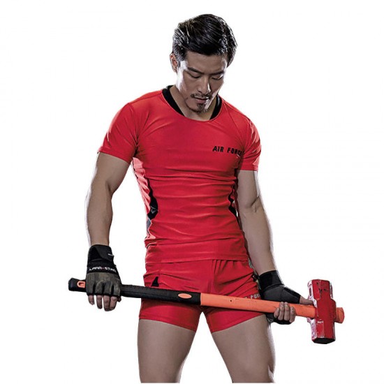 Mens Breathable Quick Drying Fitness Running Suits Elastic Workout Sportswear Gym Clothes Mens Breathable Quick Drying Fitness Running Suits Elastic Workout Sportswear Gym Clothes