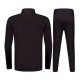 Mens Casual Outdooors Training Sport Suit Zipper Spell Color Football Sportswear
