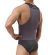 Men's Sexy Bodysuit Wrestling Onesie Transparent Mesh Lingerie Wrestling Leotard Hot Body Suits