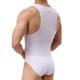 Men's Sexy Bodysuit Wrestling Onesie Transparent Mesh Lingerie Wrestling Leotard Hot Body Suits