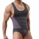 Men's Sexy Bodysuit Wrestling Onesie Transparent Mesh Lingerie Wrestling Leotard Hot Body Suits