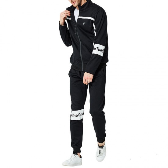 Men's Spring Autumn Casual Loose Zipper Sports Suit Sportswear