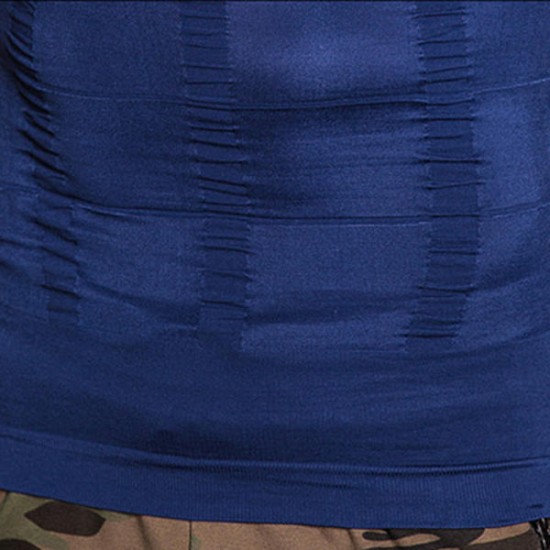 Abdomen Tight Body Sculpting Vest Men's PRO Fitness Stretch Tights 3D Tops Tees
