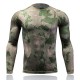 Camouflage Tight-fitting Quick-drying T-shirts Outdoor Tactical Elastic Long-sleeved Training Tees