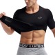 Elastic Quick Drying Compression Fitness Tops Men's Split Hem Breathable Slim Fit Sport T-shirt