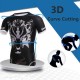 Gym Sports Fitness Ghost Wolf Printing Quick Drying Tight Tops T-shirt