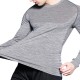 Mens Super Elastic Breathable Quick-drying Sports Running Training Casual Skinny Tops