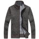 Casual Thick Sweaters Cardigan Mens Warm Knitting Cashmere Sweaters Coat