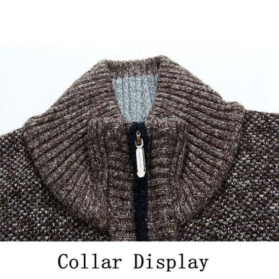 Casual Thick Sweaters Cardigan Mens Warm Knitting Cashmere Sweaters Coat