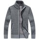 Casual Thick Sweaters Cardigan Mens Warm Knitting Cashmere Sweaters Coat