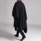 ChArmkpR Mens Mid-long Irregular Hem Shawl Collar Cloak Long Sleeve Casual Cardigans