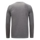 Autumn Winter Pullovers Sweater Men's Cotton Padded Round Neck Long-sleeved Tops