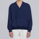 Men V-Neck Solid Color Pockets Pullovers