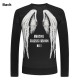 Mens Angel Wings Printing Pullover Fashion Casual Long Sleeve Sweatshirt