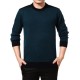 Men's Fashion Cashmere Sweater Pullovers Casual Solid Colors Crewneck Thick Pullover