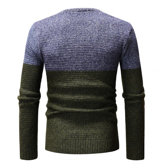 Mens Fashion Cotton Wool Long Sleeve Casual Sweaters