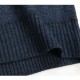 Mens Thick Sweaters Casual Knitting Splicing Shoulder Pullovers