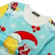 Santa Claus Printed Sweater Mens Casual Loose Cartoon Personality Pullover Sweaters