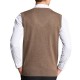 Fashion Plaid Fleece Woolen Pullover Vest Casual Men's V-collar Sleeveless Sweater Vest