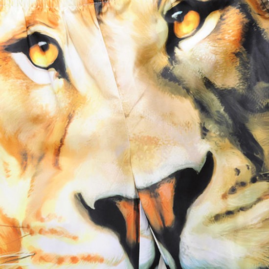 3D Lion Printing Summer Casual Holiday Beach Board Shorts for Men 3D Lion Printing Summer Casual Holiday Beach Board Shorts for Men