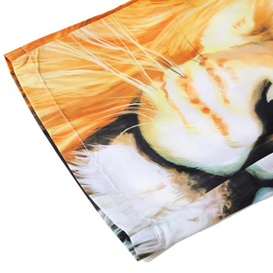 3D Lion Printing Summer Casual Holiday Beach Board Shorts for Men 3D Lion Printing Summer Casual Holiday Beach Board Shorts for Men