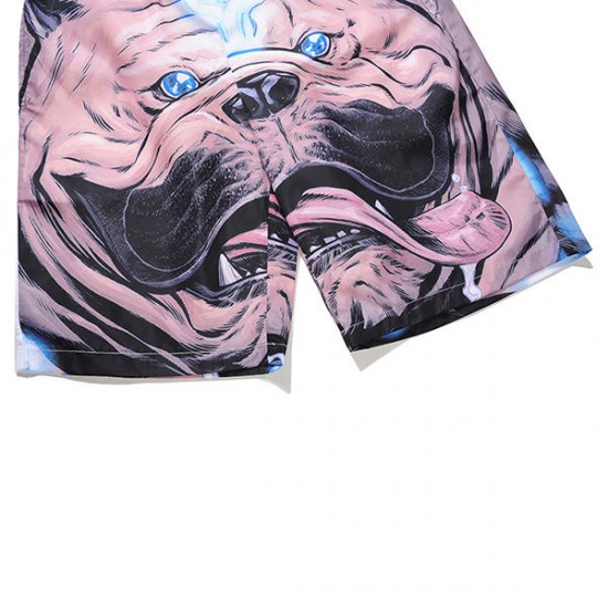 3D Shar Pei Printing Summer Casual Holiday Beach Board Shorts for Men