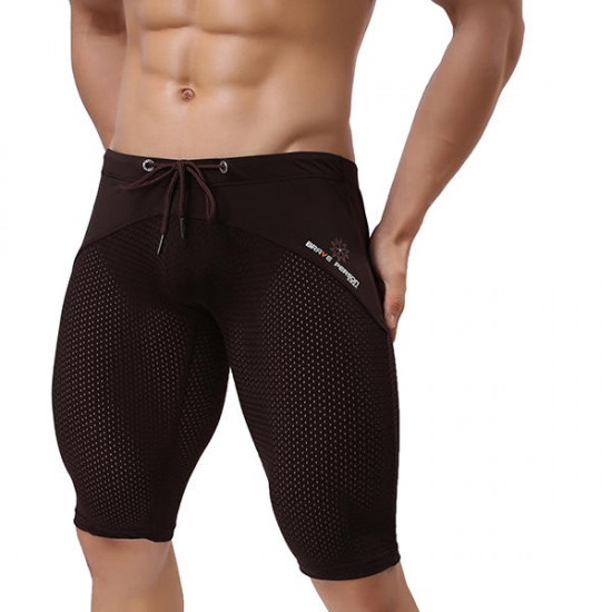BRAVE PERSON Mesh Breathable Quick Drying Surf Swimming Trunks Men Gym Fitness Tight Sports Shorts BRAVE PERSON Mesh Breathable Quick Drying Surf Swimming Trunks Men Gym Fitness Tight Sports Shorts