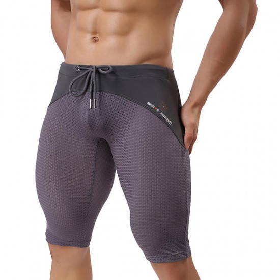 BRAVE PERSON Mesh Breathable Quick Drying Surf Swimming Trunks Men Gym Fitness Tight Sports Shorts BRAVE PERSON Mesh Breathable Quick Drying Surf Swimming Trunks Men Gym Fitness Tight Sports Shorts