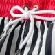 Casual Beach Loose Striped Drawstring Board Shorts For Men Casual Beach Loose Striped Drawstring Board Shorts For Men
