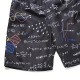 Creative Equation Printing Summer Casual Beach Board Shorts for Men