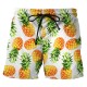 Creative Pineapple Printing Summer Casual Beach Board Shorts for Men