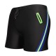 Mens Drawstring Breathable Patchwork Tight Polyester Quickly Dry Swimwear Trunks