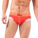 Mens Fashion Lacing Contrast Color Sexy Breathable Quick Drying Triangle Swimming Trunks