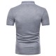 Fashion Men's Lapel Short Sleeved Golf Shirt Summer Chest Pocket Casual Tops Tees