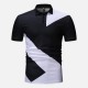 Men Regular Color Block Muscle Fit Golf Shirt