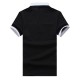 Men's Casual Fashion Striped Short Sleeved Golf Shirt Breathable Trun Down Tops