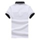 Men's Casual Fashion Striped Short Sleeved Golf Shirt Breathable Trun Down Tops