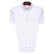 Men's Casual Lapel Stars Printed Golf Shirt Summer Loose Short Sleeved Middle Aged Tops Tees