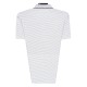 Men's Casual Lapel Stripes Pocket Short Sleeved Golf Shirt Summer Middle Aged Comfort Tops Tees