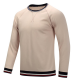 Autumn Winter Men's Cotton Casual Round Neck Pullover Thick Long-sleeved T-Shirts