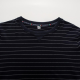 Autumn Winter Men's Cotton Casual Stripe Round Neck Pullover Thick Long-sleeved T-Shirts